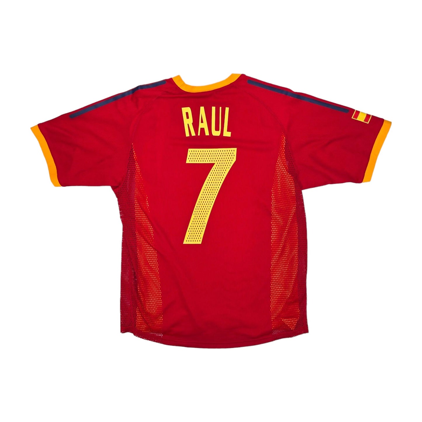 2002/03 Spain Home Football Shirt (S) Adidas #7 Raul (Player Version)
