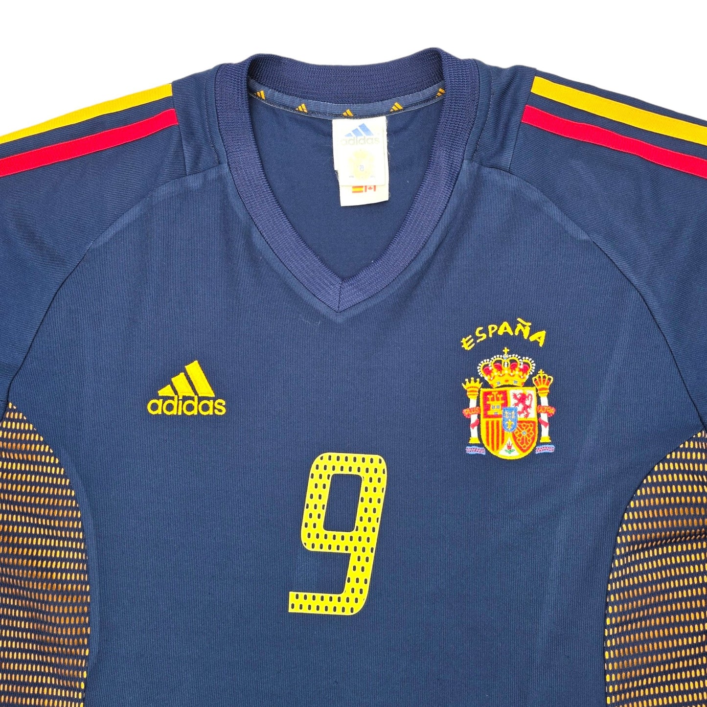 2002/03 Spain Third Football Shirt (L) Adidas #9 Morientes