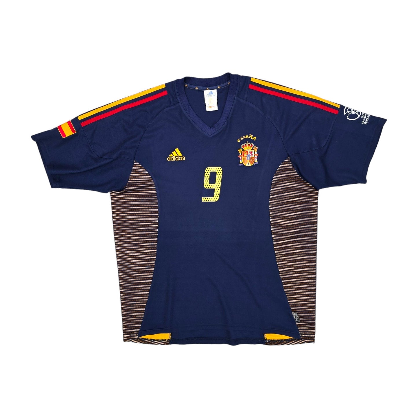 2002/03 Spain Third Football Shirt (L) Adidas #9 Morientes
