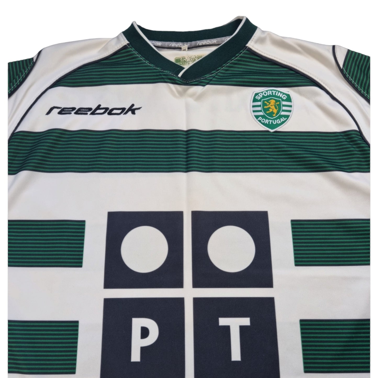 2002/03 Sporting Lisbon Home Football Shirt (M) Reebok