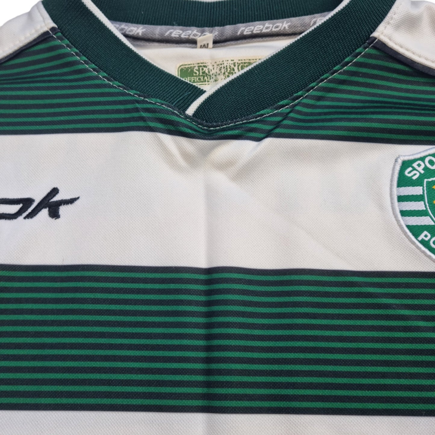 2002/03 Sporting Lisbon Home Football Shirt (M) Reebok