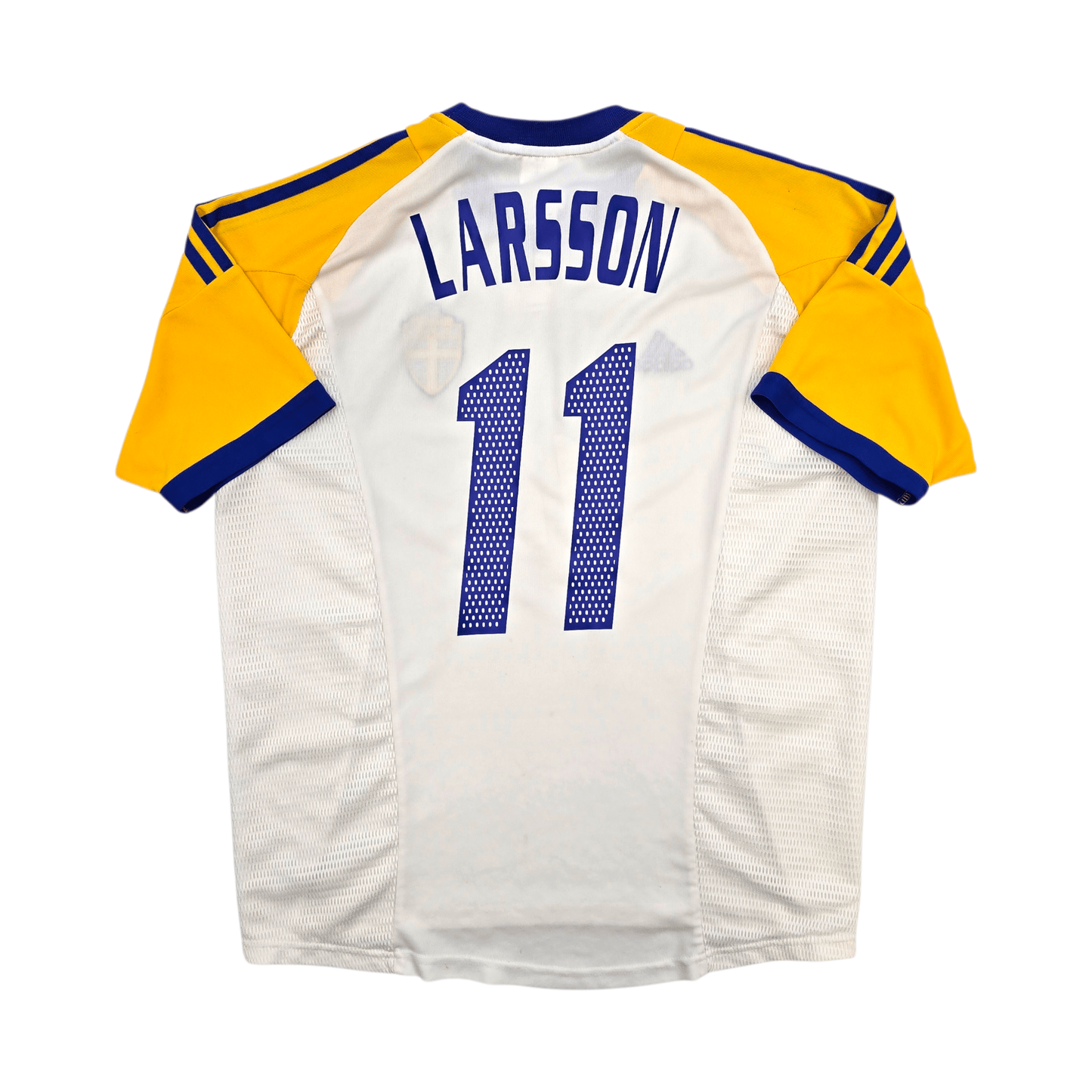 2002/03 Sweden Away Football Shirt (L) Adidas #11 Larsson