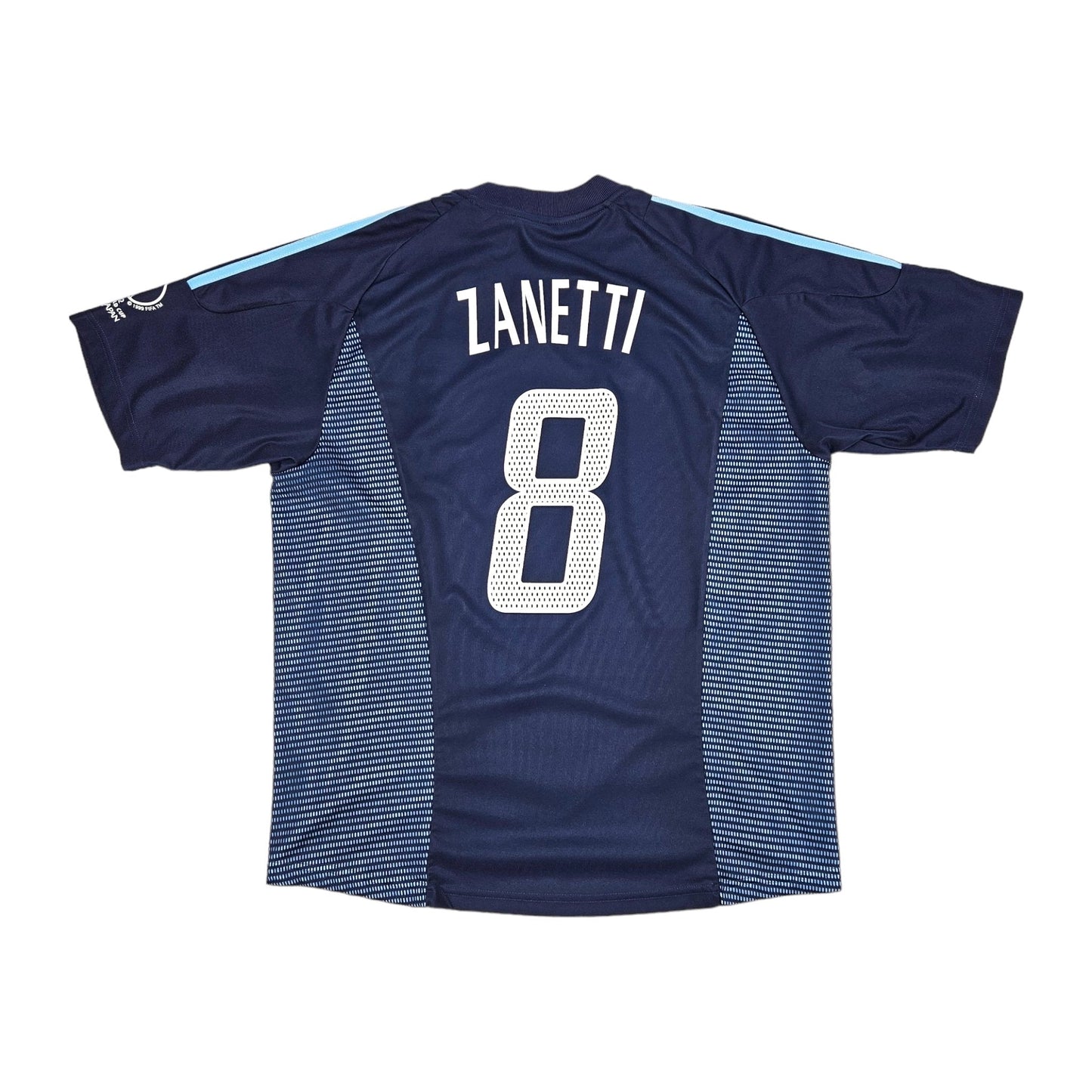 2002/04 Argentina Away Football Shirt (L) Adidas #8 Zanetti