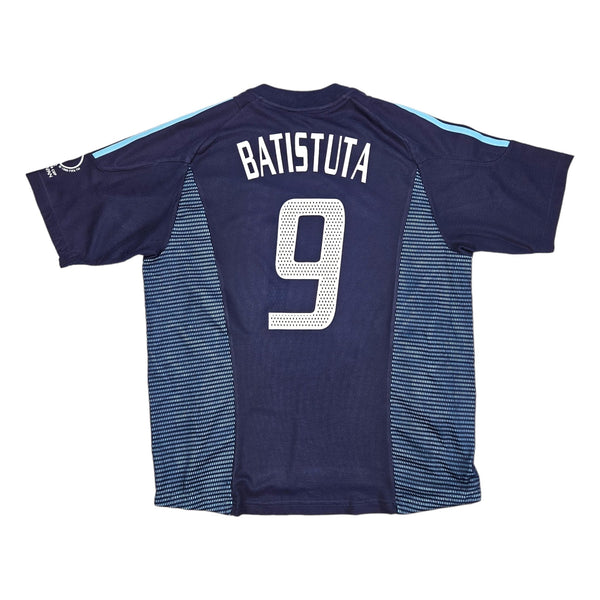 2002/04 Argentina Away Football Shirt (L) Adidas #9 Batistuta