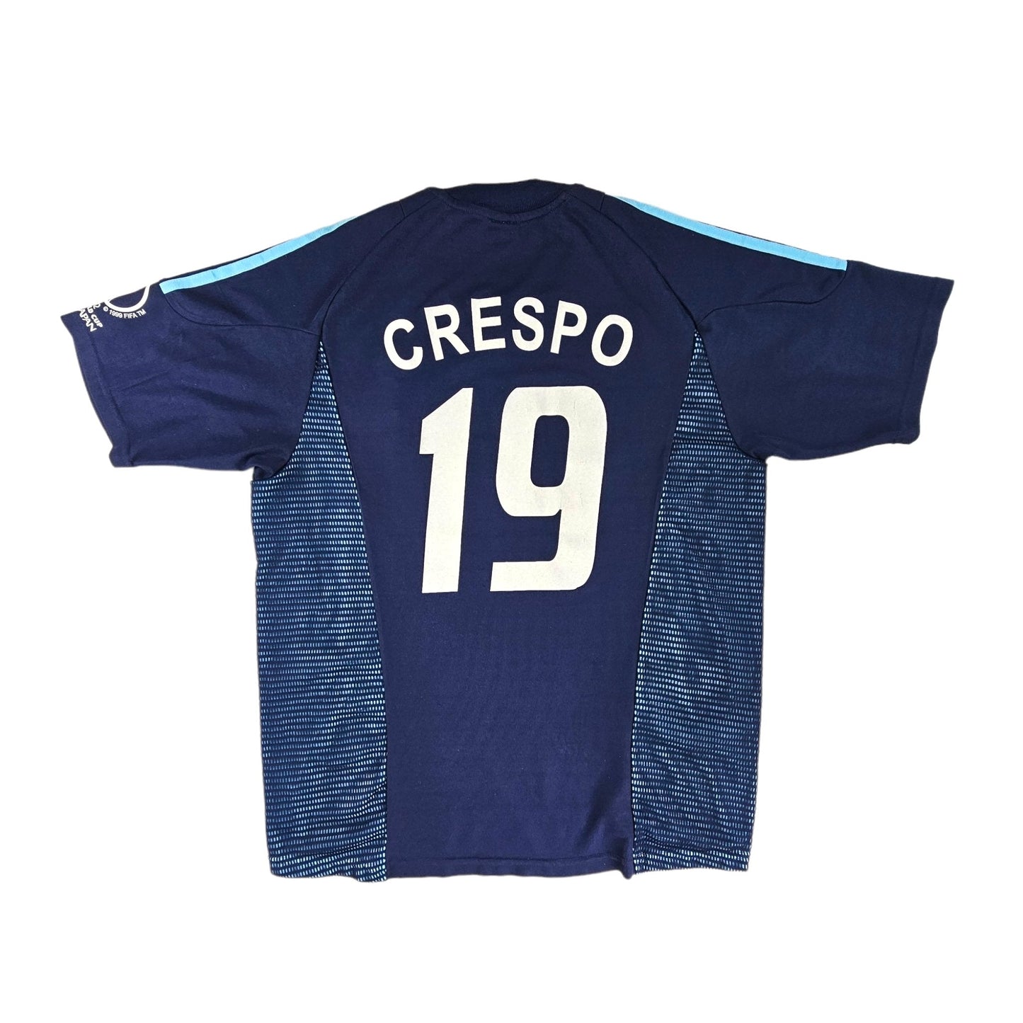 2002/04 Argentina Away Football Shirt (M) Adidas # 19 Crespo