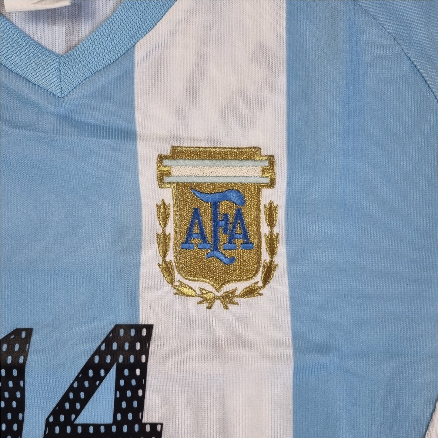 2002/04 Argentina Home Football Shirt (L) Adidas #14 Simeone
