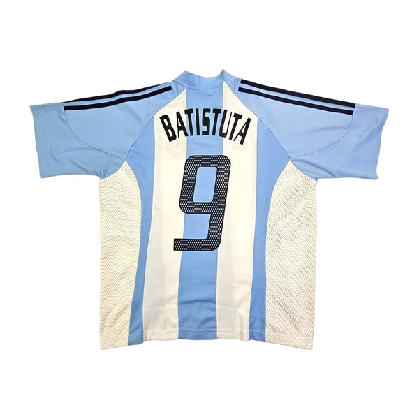 2002/04 Argentina Home Football Shirt (L) Adidas #9 Batistuta
