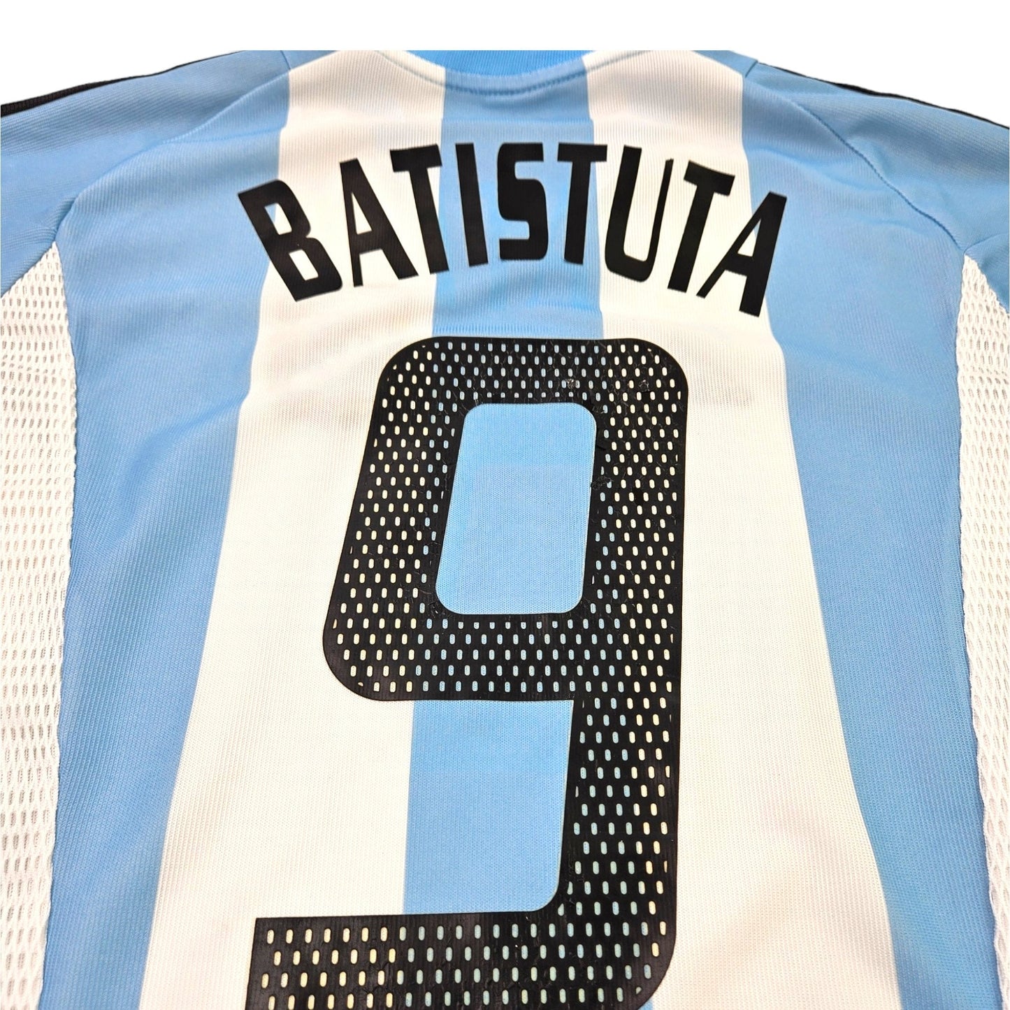 2002/04 Argentina Home Football Shirt (L) Adidas #9 Batistuta