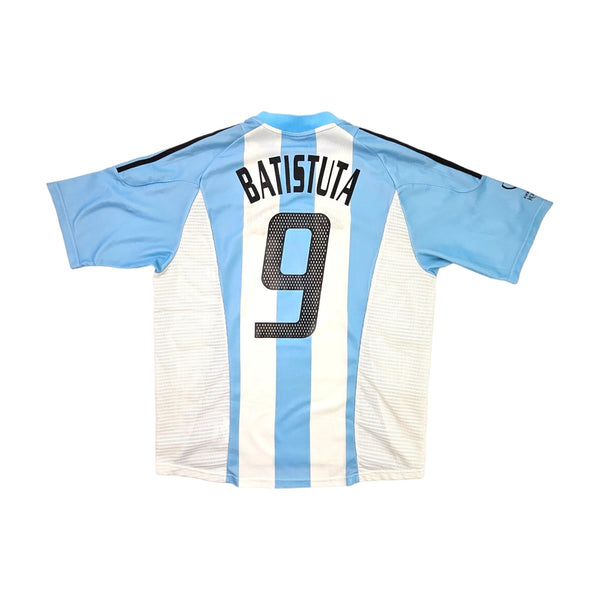 2002/04 Argentina Home Football Shirt (L) Adidas #9 Batistuta