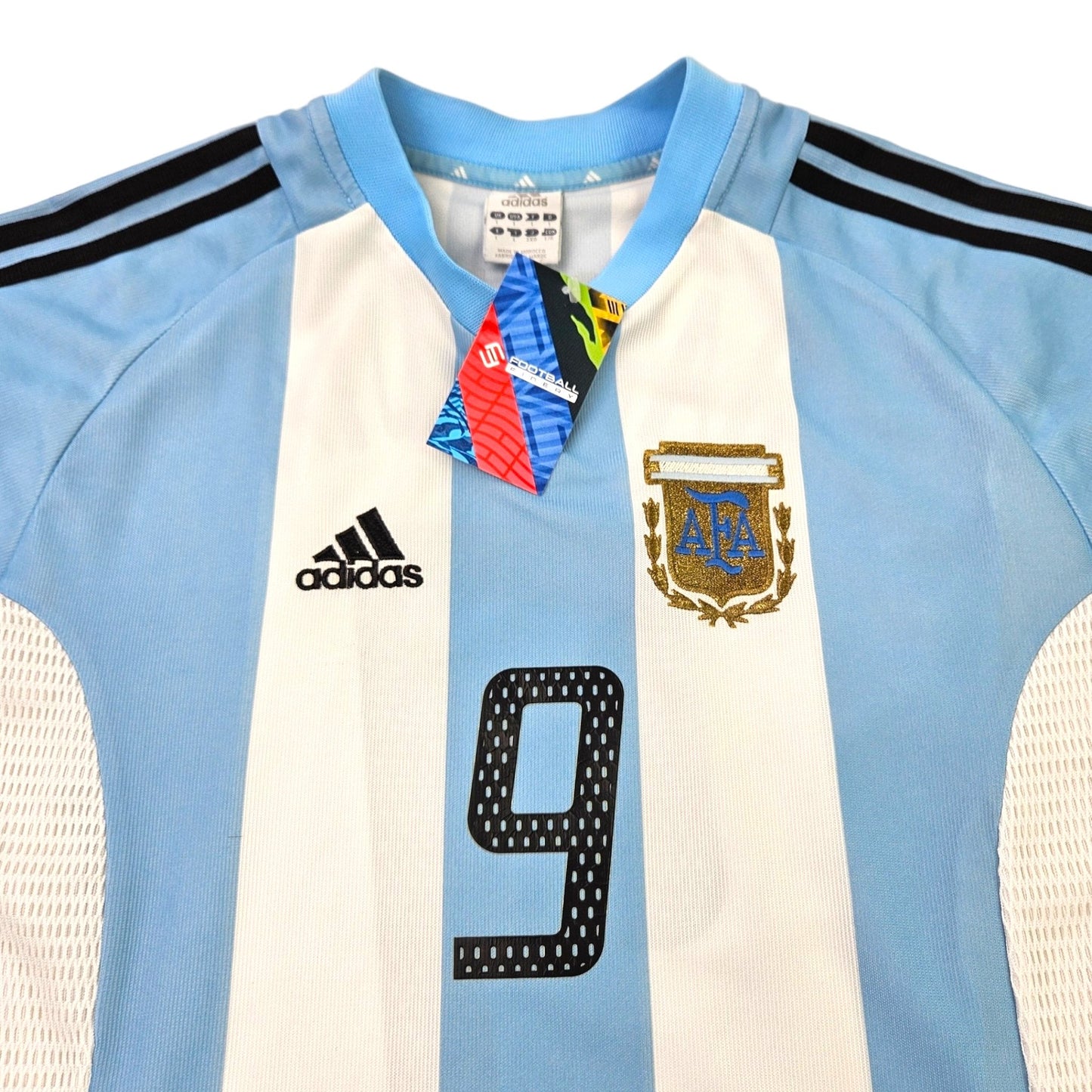 2002/04 Argentina Home Football Shirt (L) Adidas #9 Batistuta