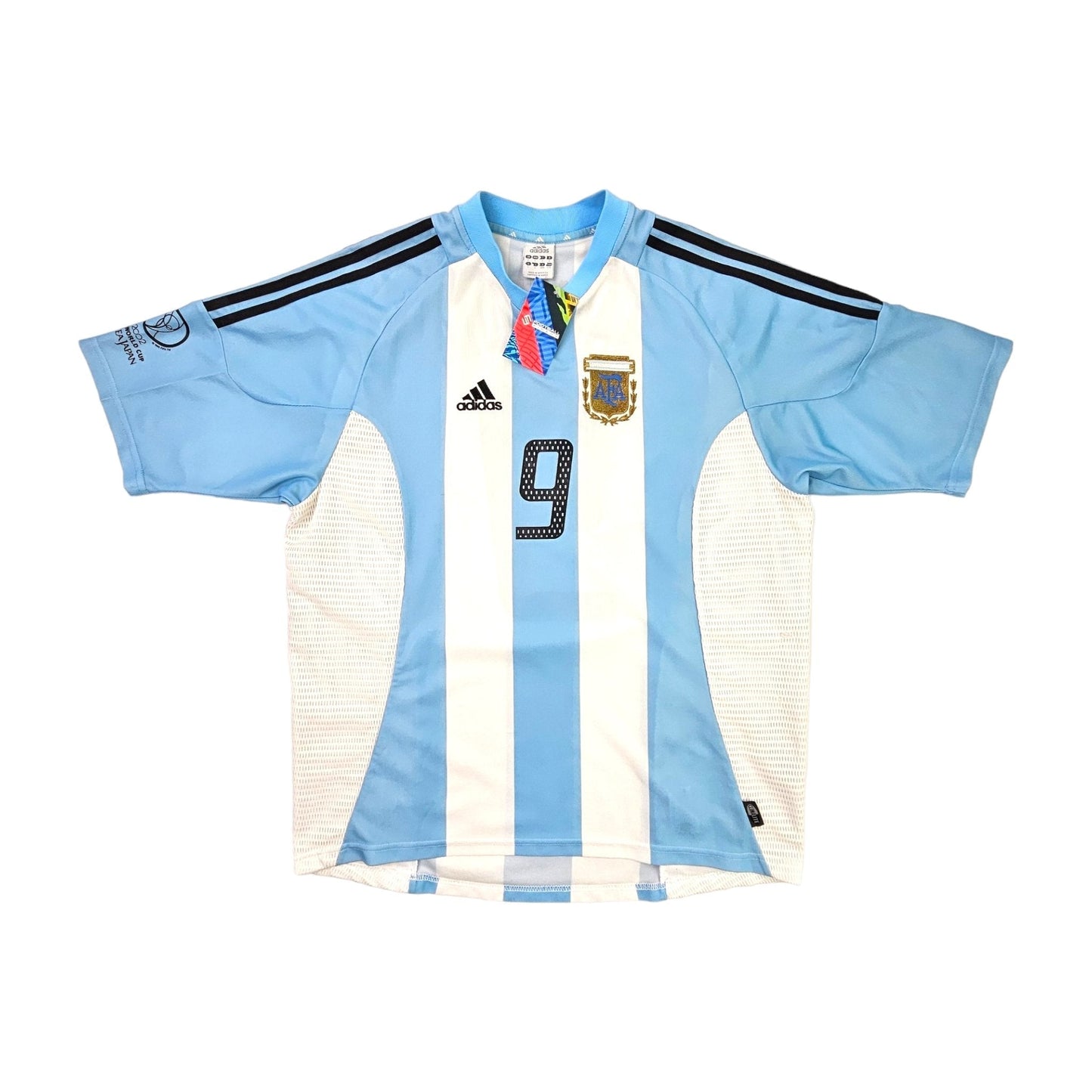 2002/04 Argentina Home Football Shirt (L) Adidas #9 Batistuta
