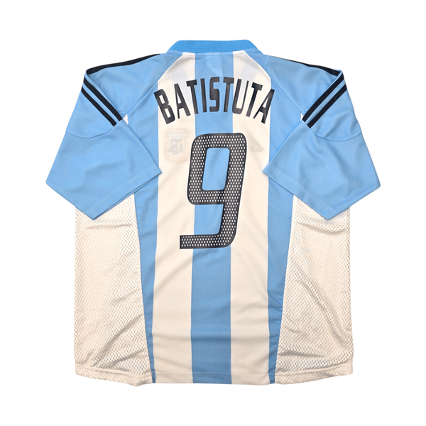 2002/04 Argentina Home Football Shirt (L) Adidas #9 Batistuta