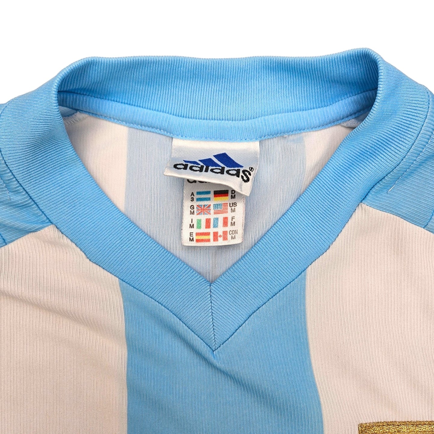 2002/04 Argentina Home Football Shirt (M) Adidas #4 Pochettino