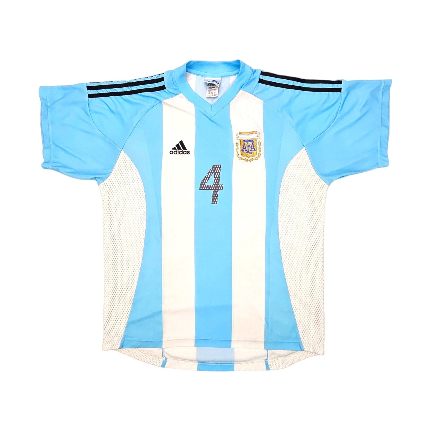 2002/04 Argentina Home Football Shirt (M) Adidas #4 Pochettino