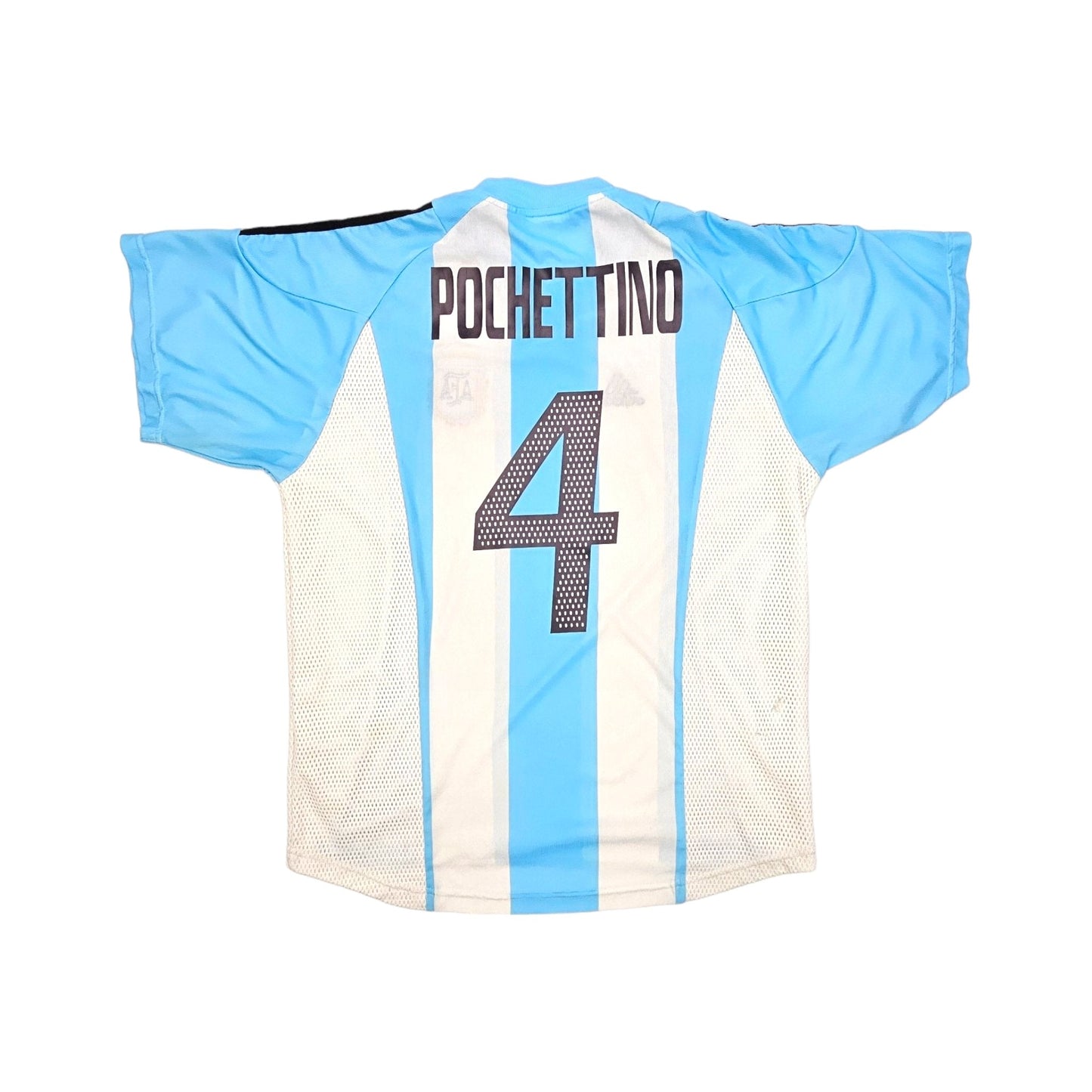 2002/04 Argentina Home Football Shirt (M) Adidas #4 Pochettino