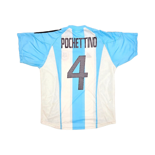 2002/04 Argentina Home Football Shirt (M) Adidas #4 Pochettino
