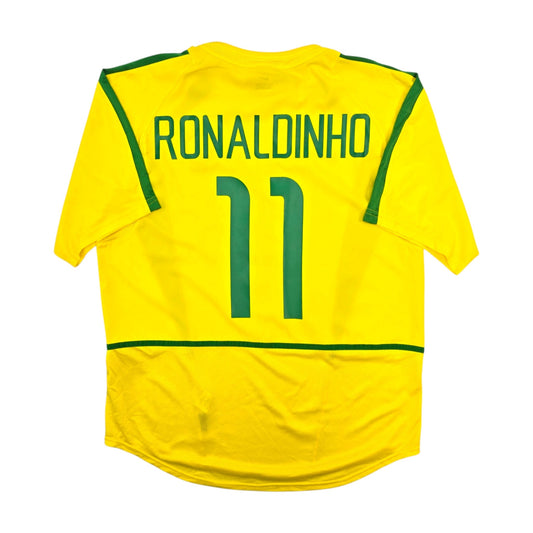 2002/04 Brazil Home Football Shirt (L) Nike #11 Ronaldinho