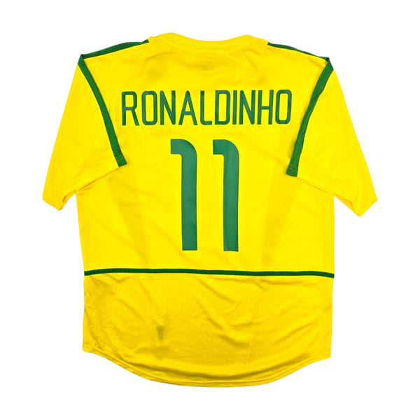 2002/04 Brazil Home Football Shirt (L) Nike #11 Ronaldinho