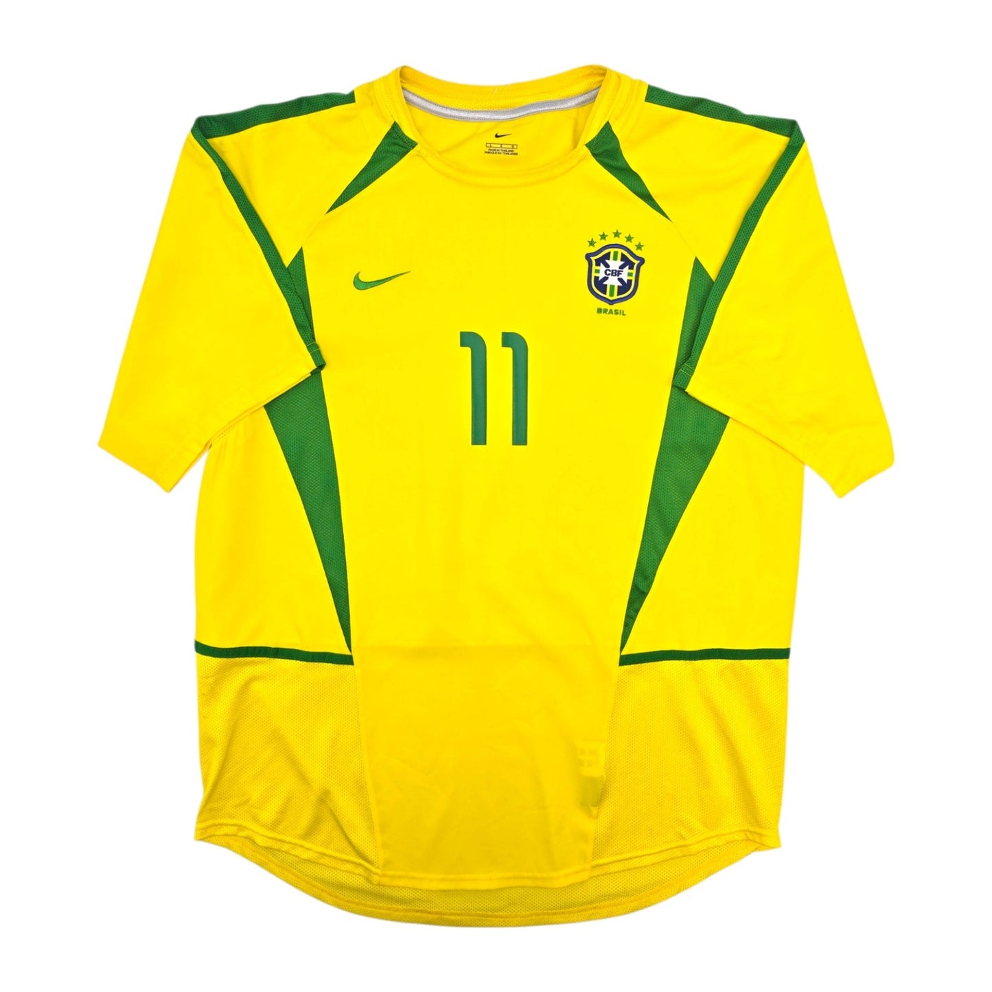 2002/04 Brazil Home Football Shirt (L) Nike #11 Ronaldinho