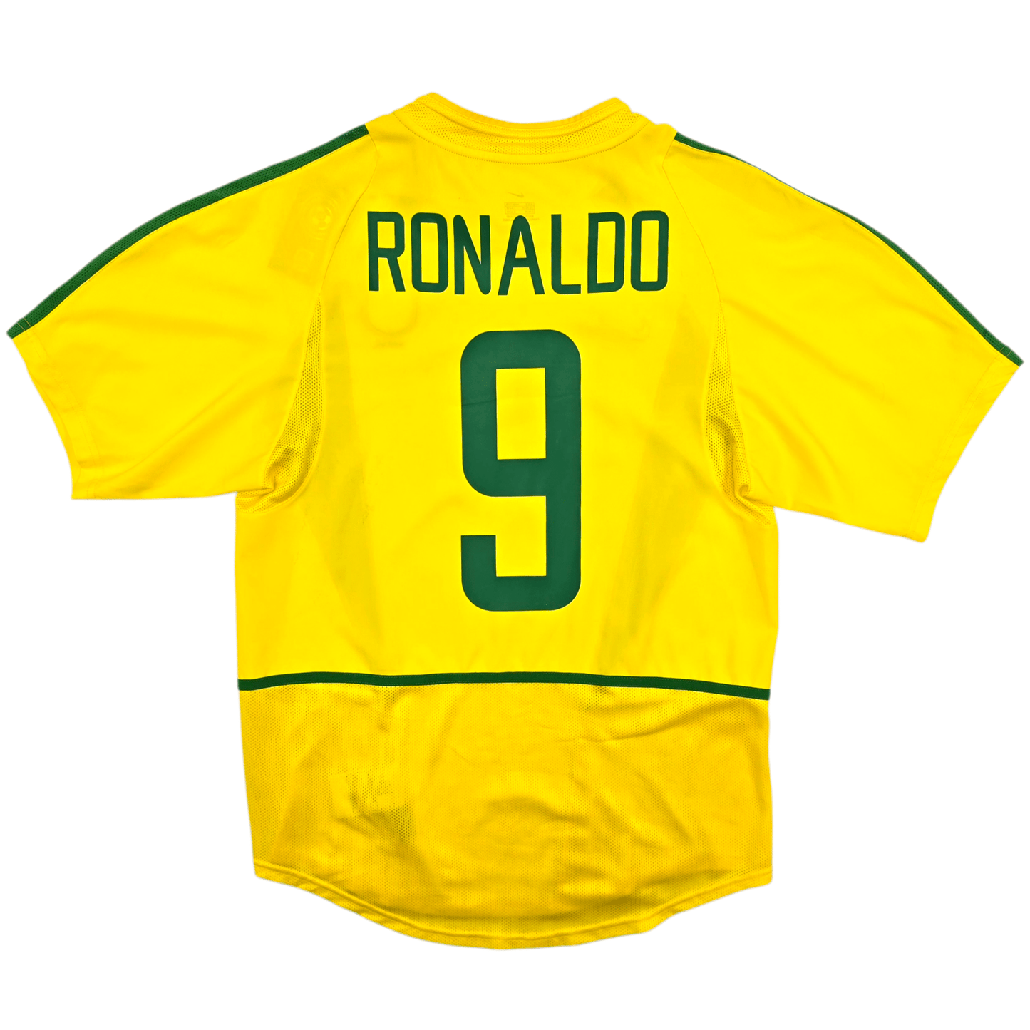 2002/04 Brazil Home Football Shirt (S) Nike #9 Ronaldo