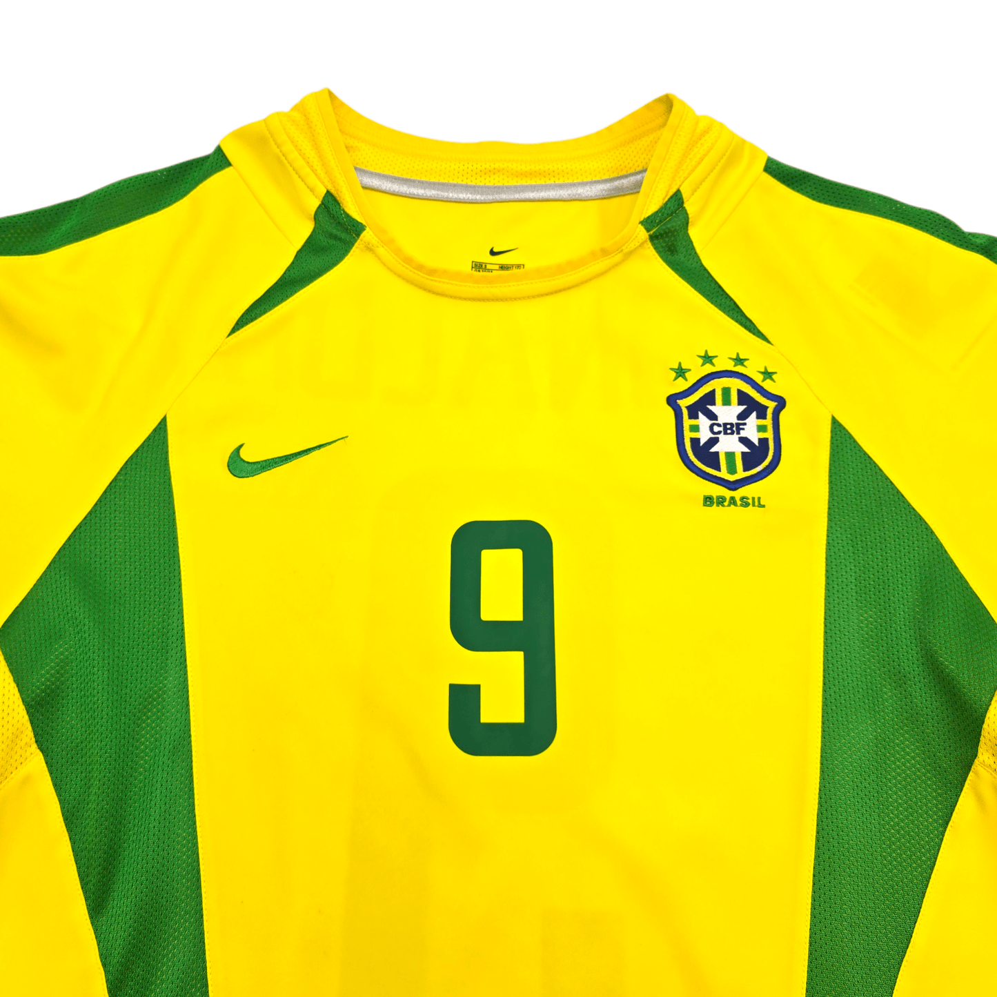 2002/04 Brazil Home Football Shirt (S) Nike #9 Ronaldo