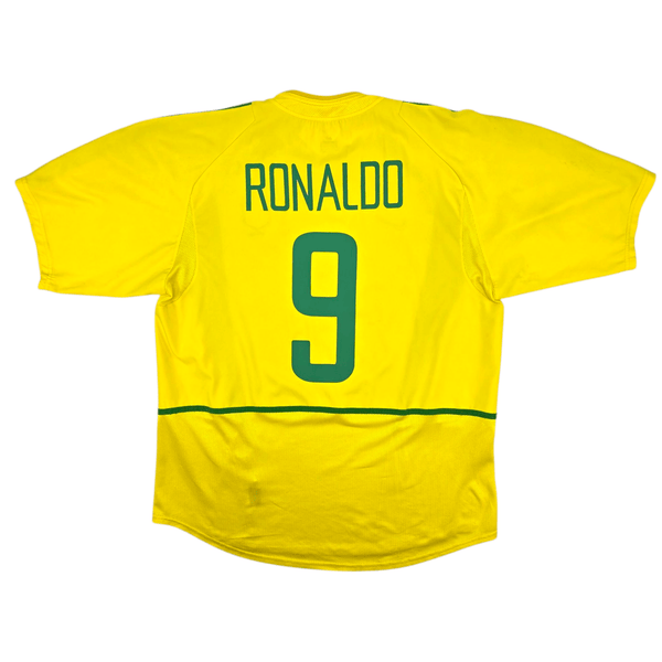 2002/04 Brazil Home Football Shirt (XL) Nike #9 Ronaldo