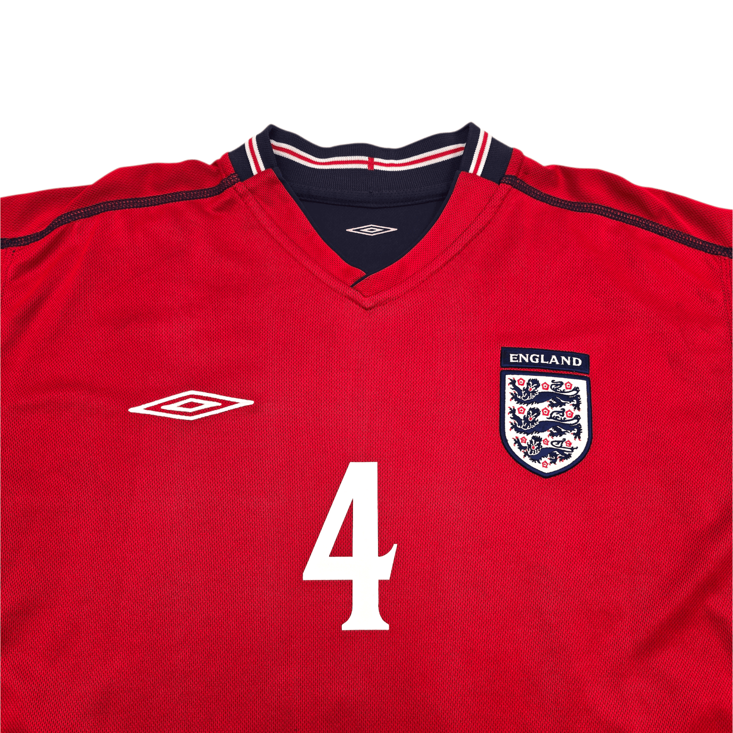 2002/04 England Away Football Shirt (L) Umbro #4 Gerrard
