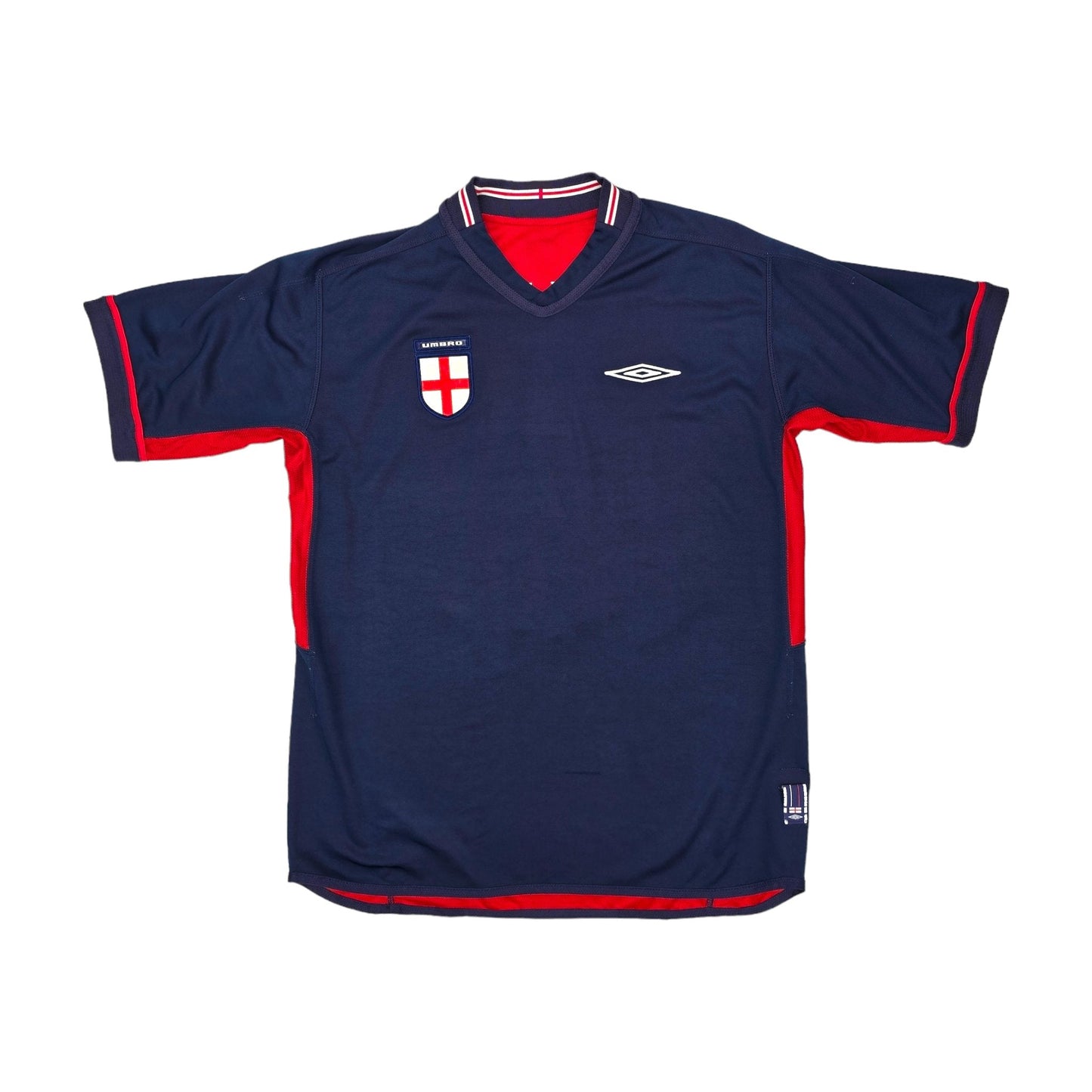 2002/04 England Away Football Shirt (L) Umbro #7 Beckham