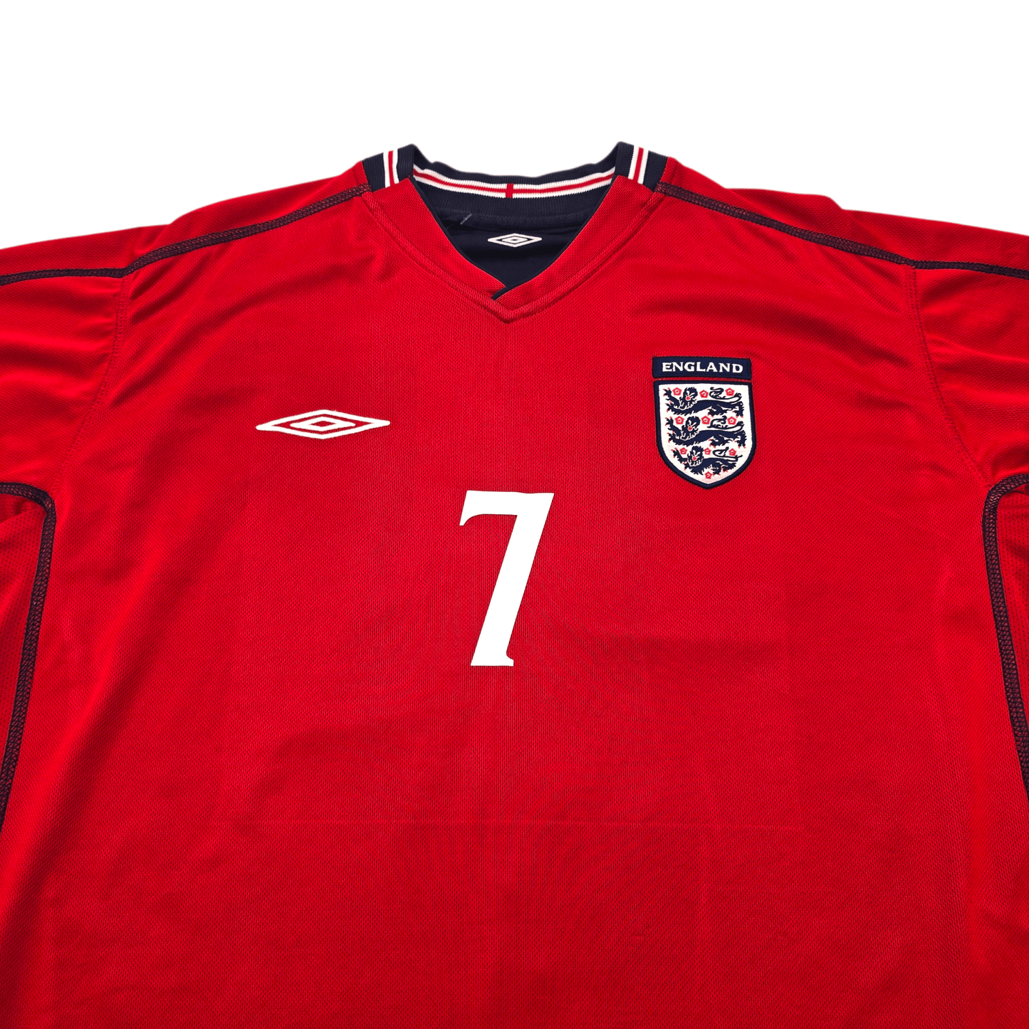 2002/04 England Away Football Shirt (L) Umbro #7 Beckham