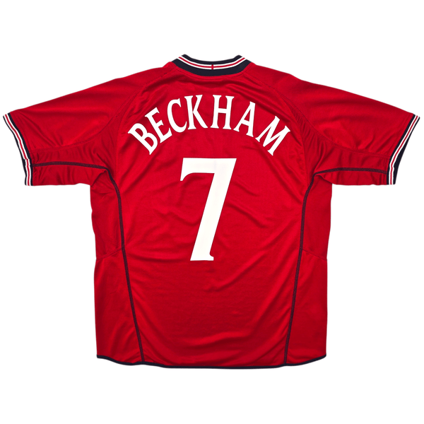 2002/04 England Away Football Shirt (L) Umbro #7 Beckham