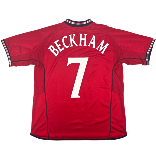 2002/04 England Away Football Shirt (L) Umbro #7 Beckham