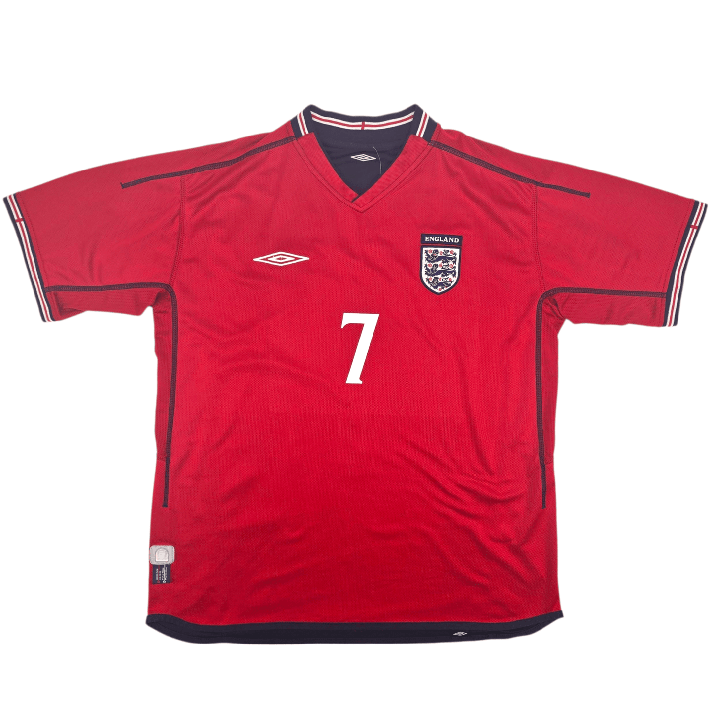 2002/04 England Away Football Shirt (L) Umbro #7 Beckham