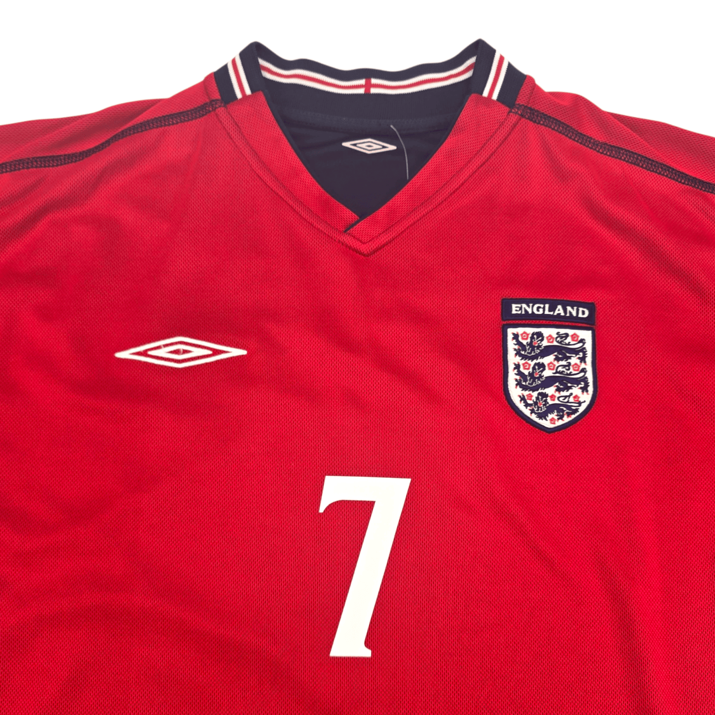 2002/04 England Away Football Shirt (L) Umbro #7 Beckham