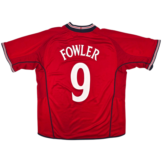 2002/04 England Away Football Shirt (L) Umbro #9 Fowler