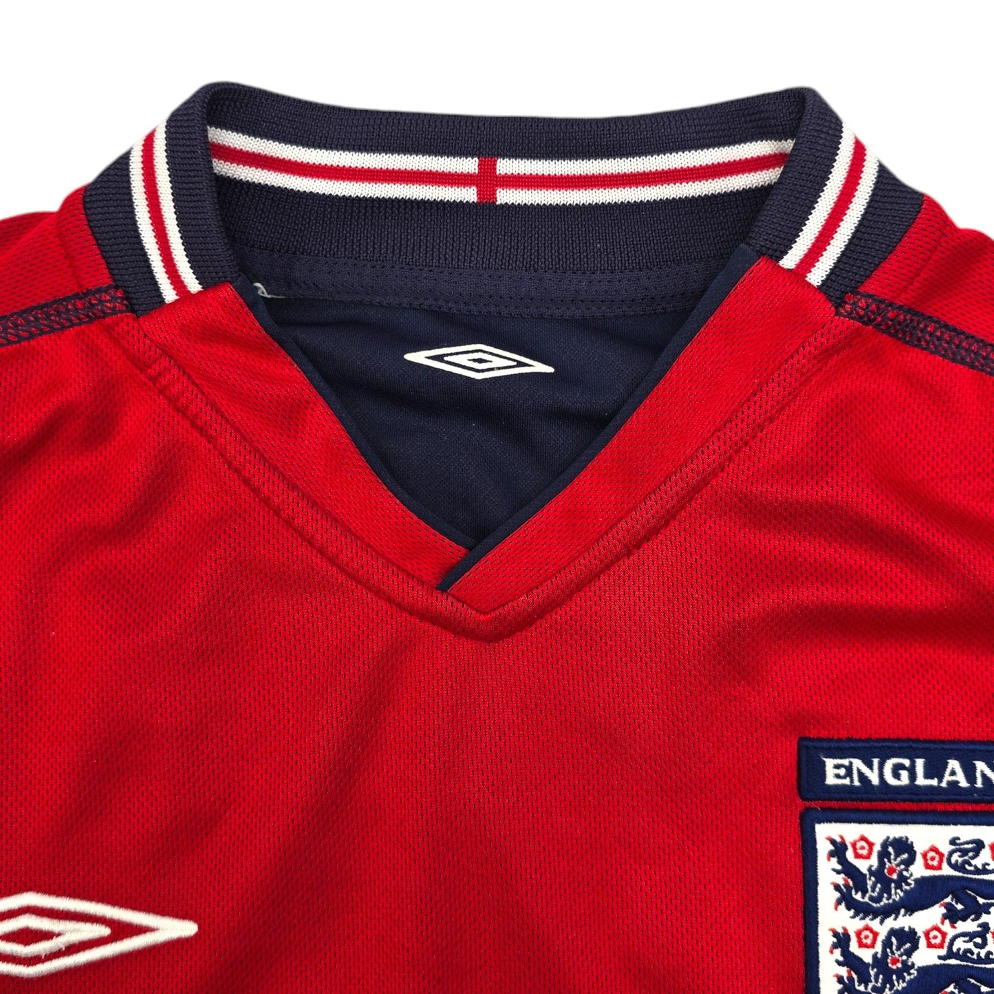 2002/04 England Away Football Shirt (M) Umbro #7 Beckham