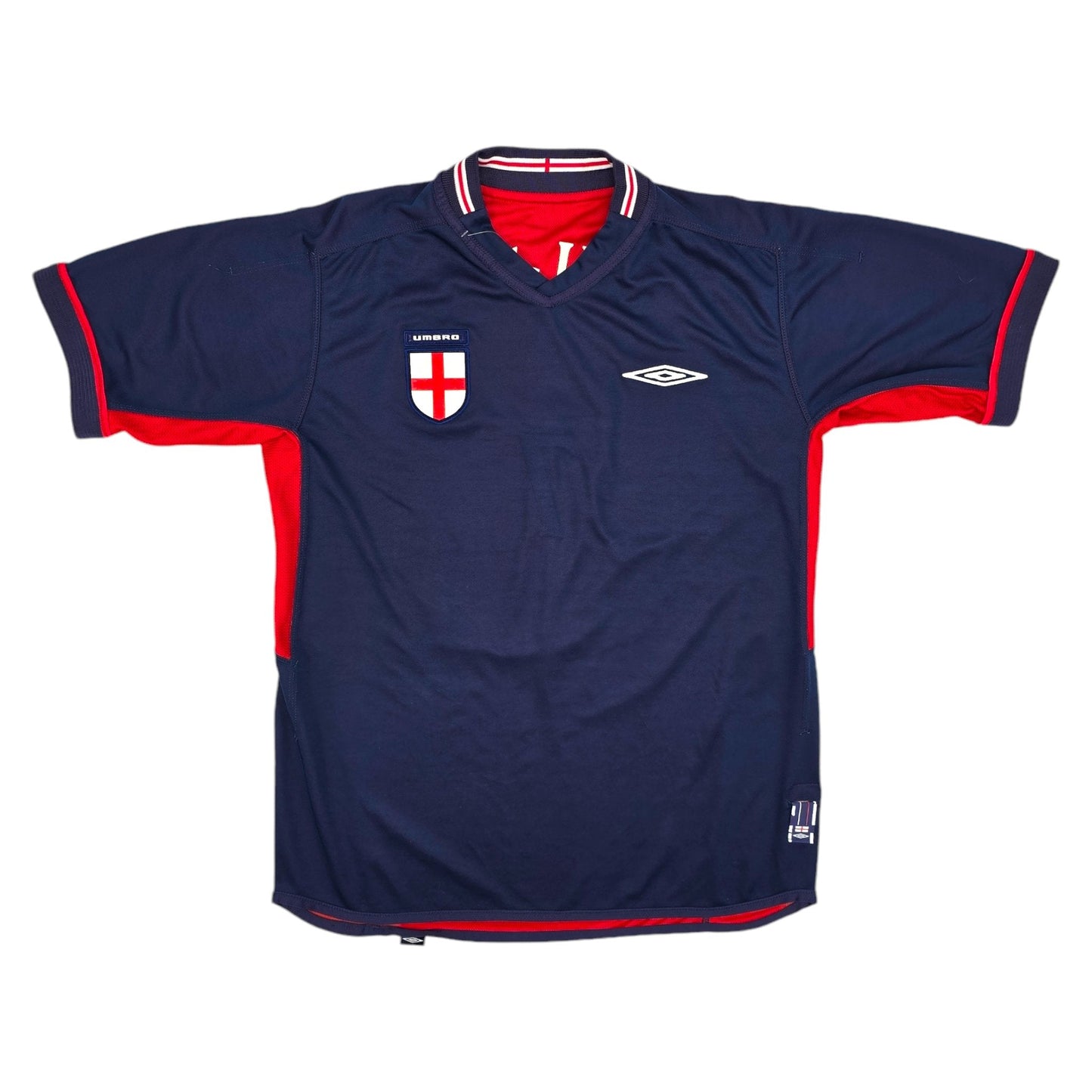 2002/04 England Away Football Shirt (M) Umbro #7 Beckham