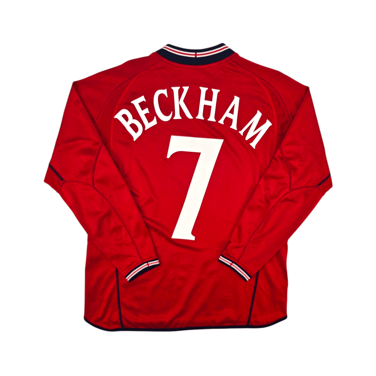2002/04 England Away Football Shirt (S) Umbro #7 Beckham