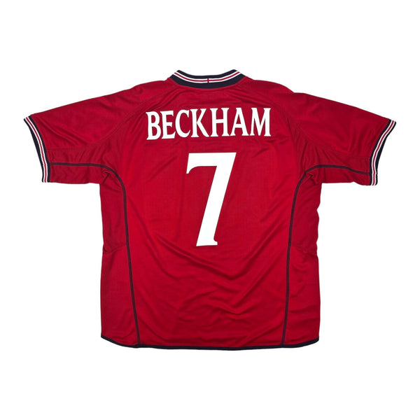 2002/04 England Away Football Shirt (XL) Umbro #7 Beckham