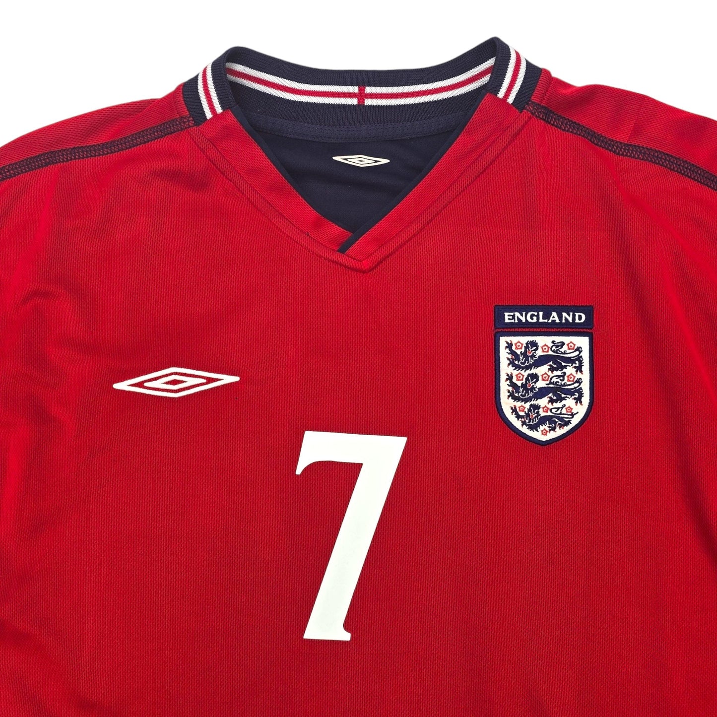 2002/04 England Away Football Shirt (XL) Umbro #7 Beckham