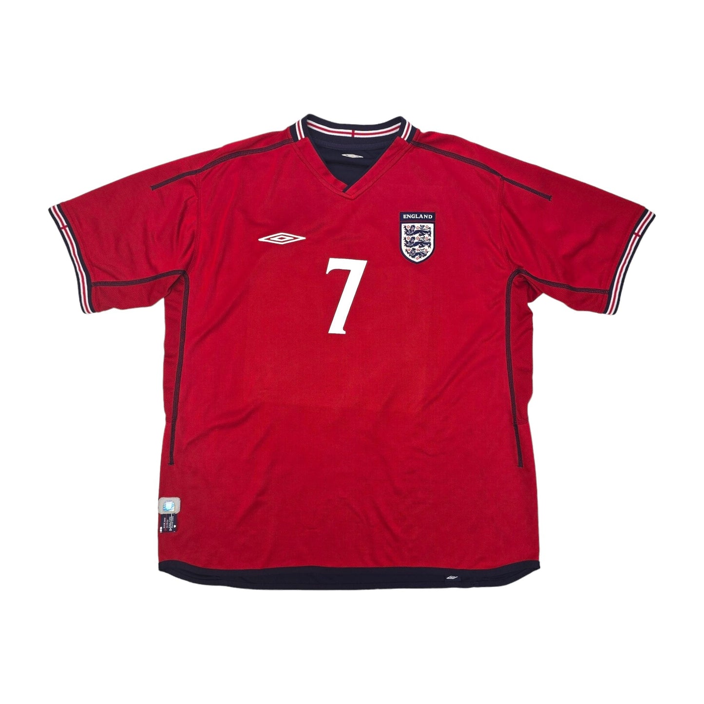 2002/04 England Away Football Shirt (XL) Umbro #7 Beckham