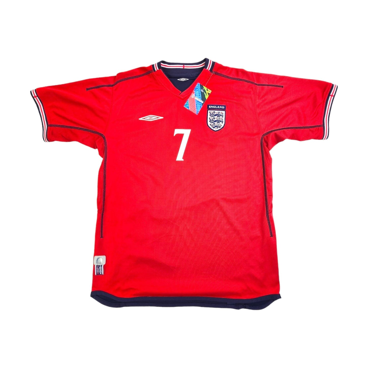 2002/04 England Away Football Shirt (XL) Umbro #7 Beckham