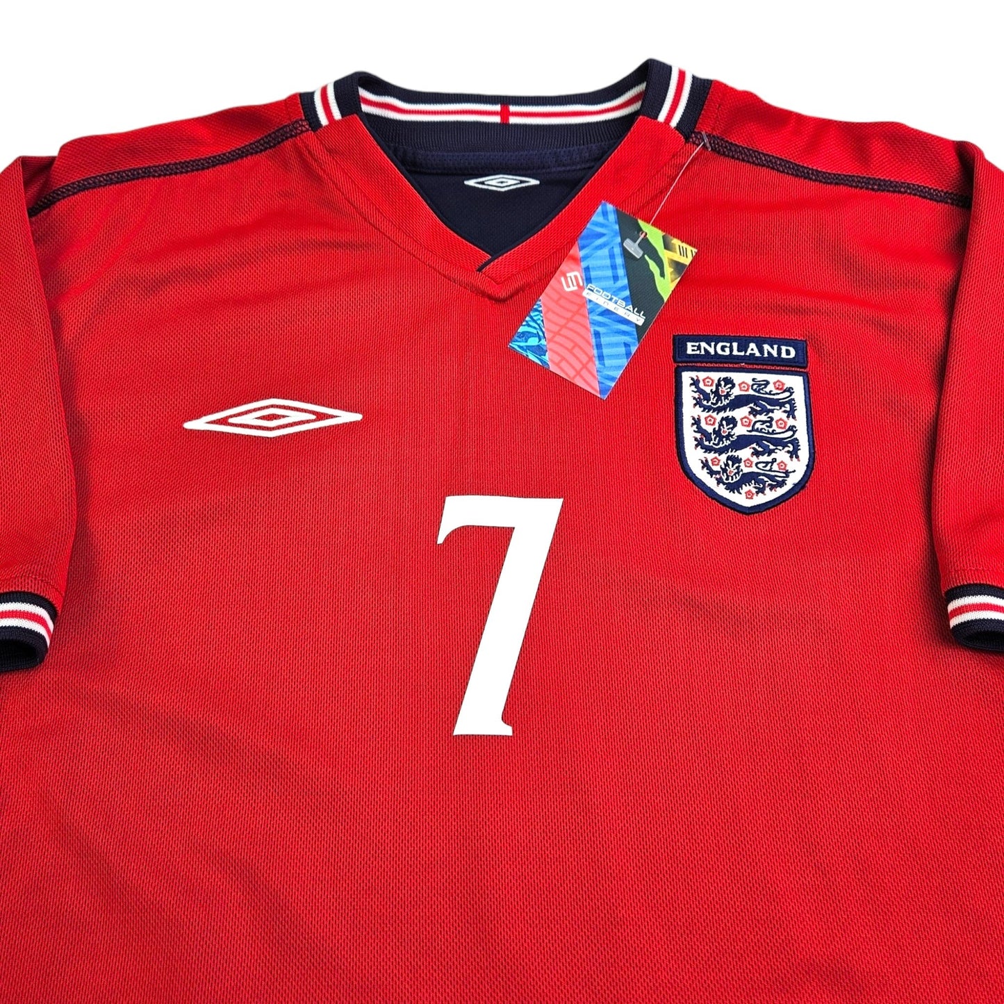 2002/04 England Away Football Shirt (XL) Umbro #7 Beckham