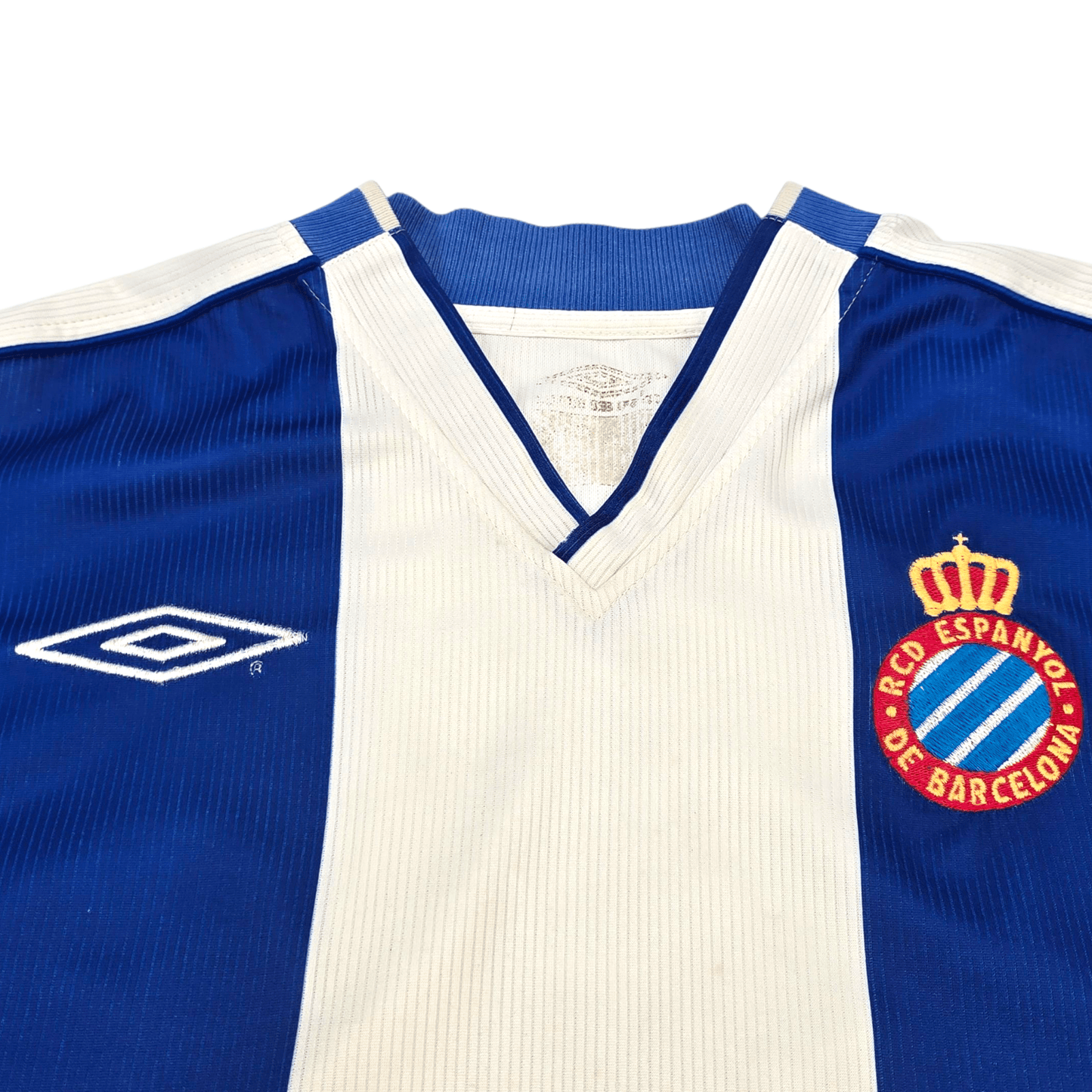 2002/04 Espanyol Home Football Shirt (M) Umbro