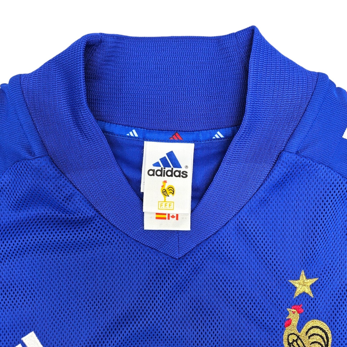 2002/04 France Home Football Shirt (L) Adidas #8 Desailly
