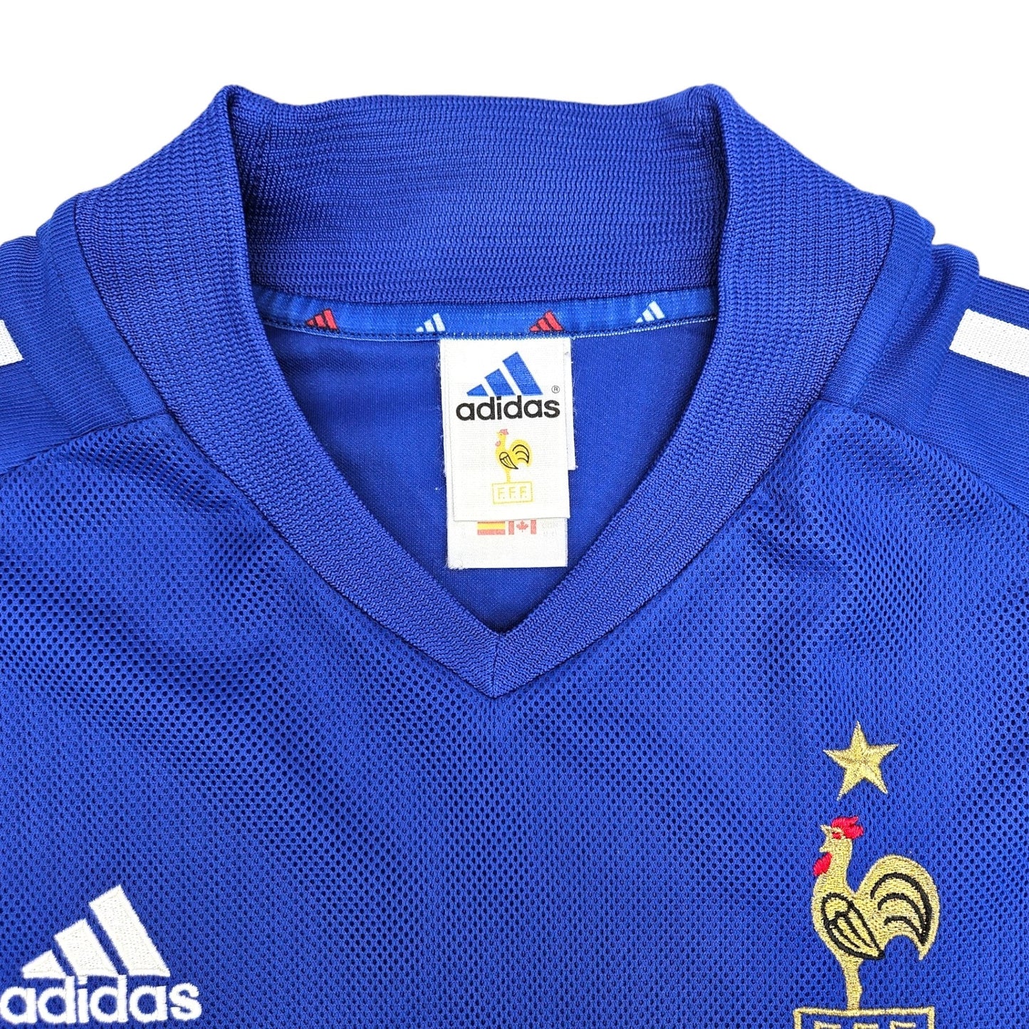 2002/04 France Home Football Shirt (M) Adidas #10 Zidane