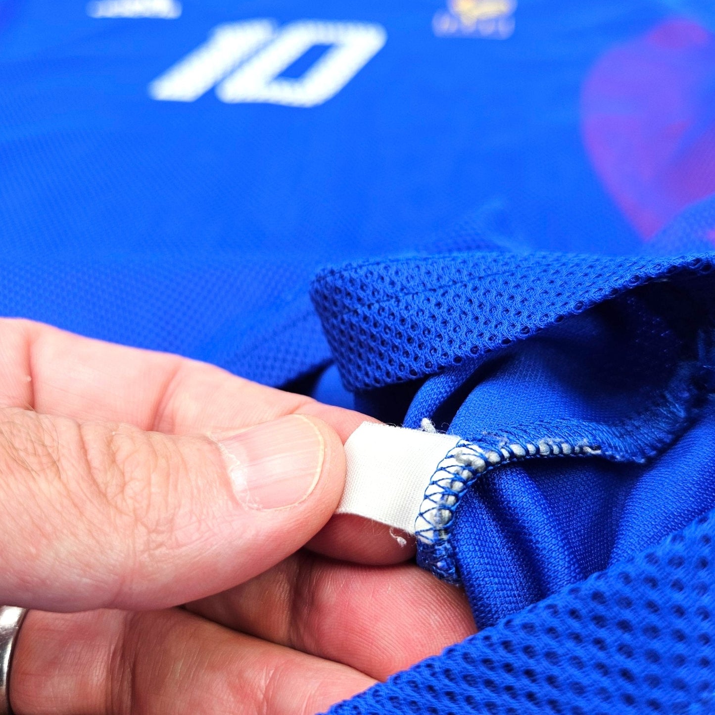 2002/04 France Home Football Shirt (M) Adidas #10 Zidane
