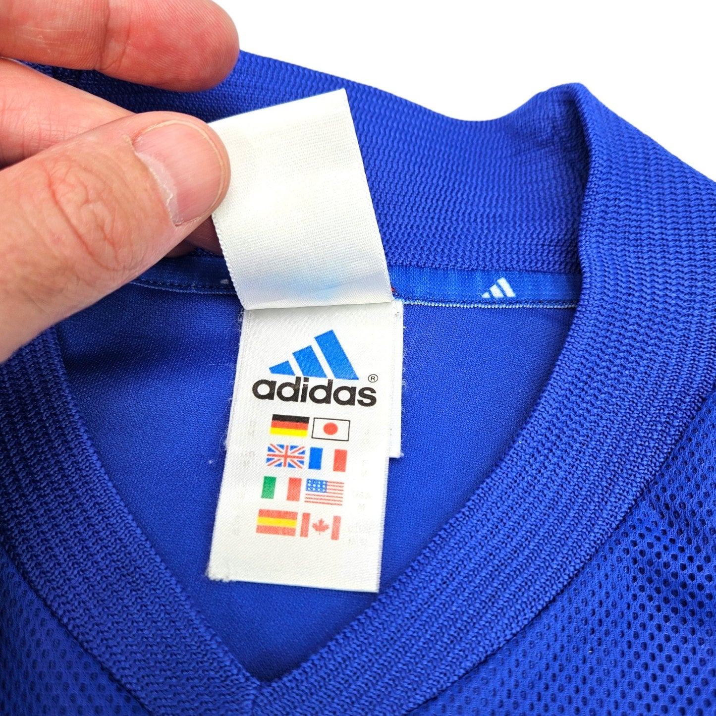 2002/04 France Home Football Shirt (M) Adidas #10 Zidane