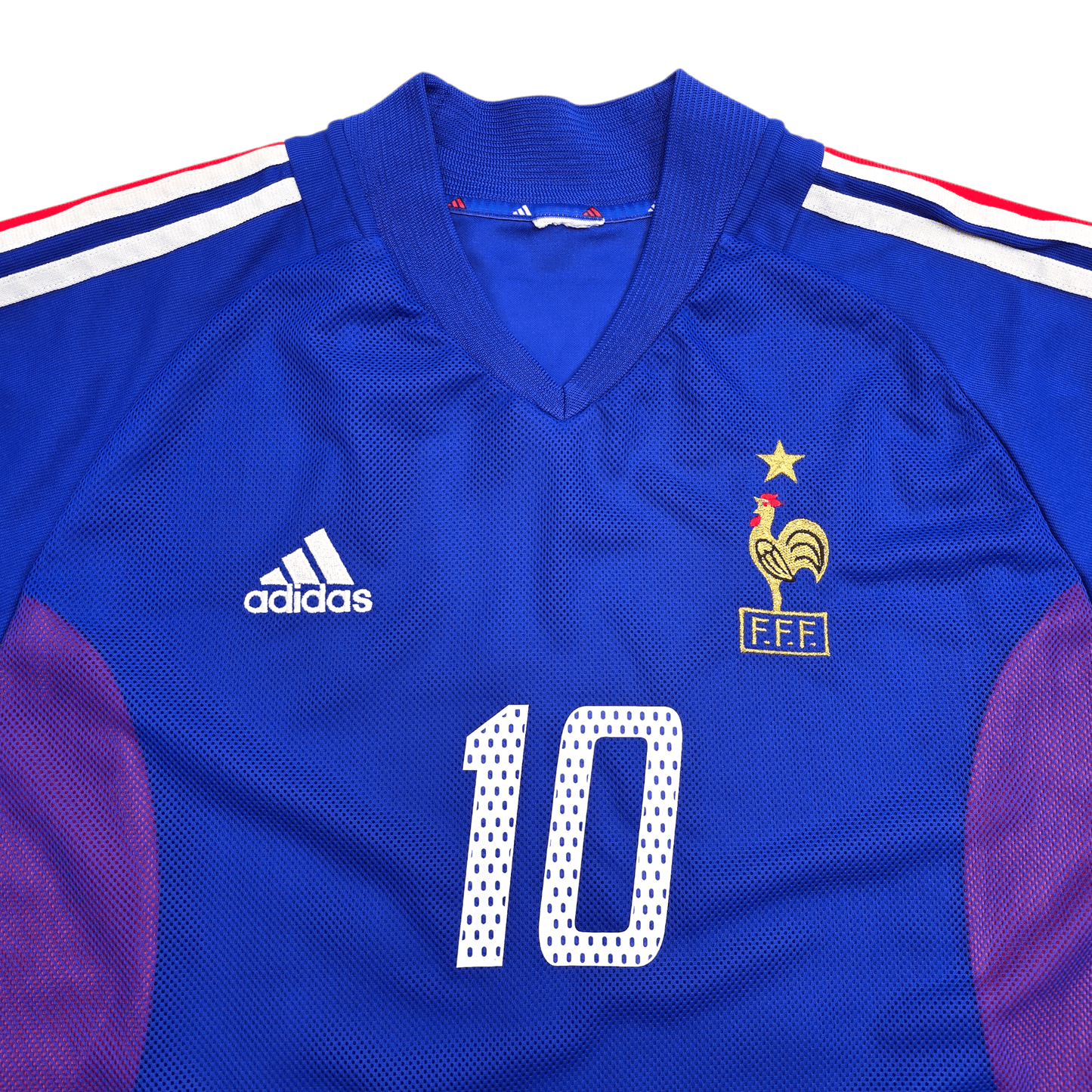 2002/04 France Home Football Shirt (M) Adidas #10 Zidane