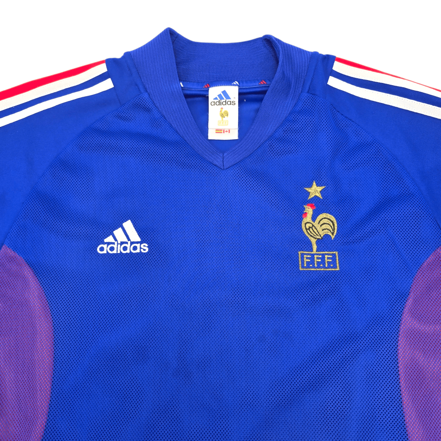2002/04 France Home Football Shirt (XL) Adidas #10 Zidane