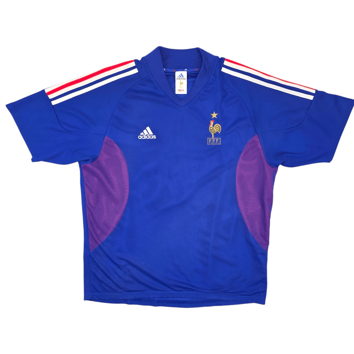 2002/04 France Home Football Shirt (XL) Adidas #10 Zidane